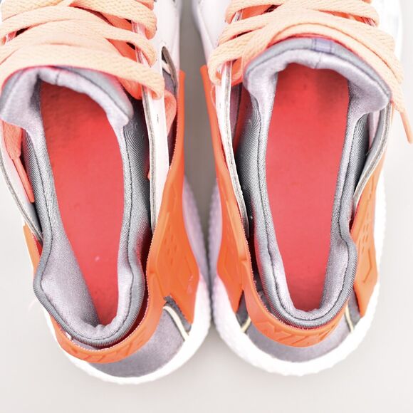 NIKE AIR HUARACHE SIZE 7Y YOUTH RUN PURE PLATINUM LAVA GS RUNNING WOMENS 8.5 - Picture 8 of 10